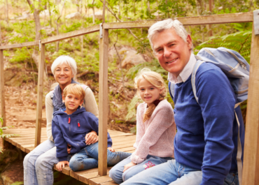 grandparents spending time with grandkids